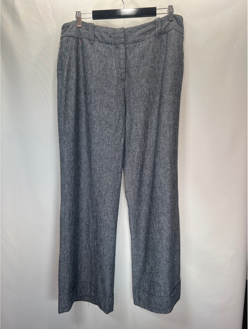 Dalia Collection Linen Rayon Blend Wide Leg Pants Pants Women's Size 14